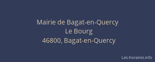 Mairie de Bagat-en-Quercy