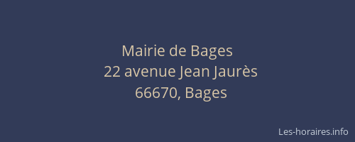 Mairie de Bages