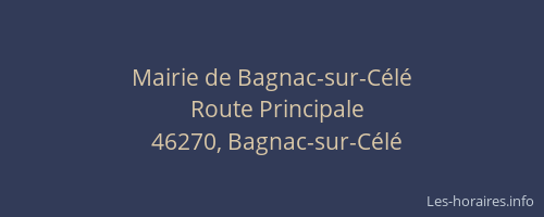 Mairie de Bagnac-sur-Célé