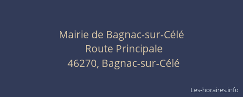 Mairie de Bagnac-sur-C&eacute;l&eacute;