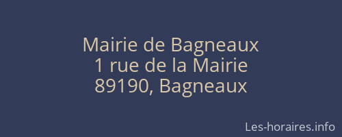 Mairie de Bagneaux