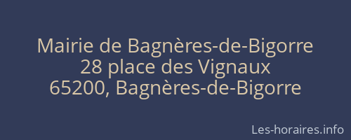 Mairie de Bagnères-de-Bigorre