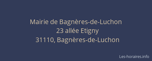 Mairie de Bagnères-de-Luchon