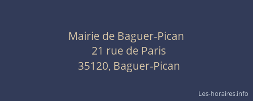 Mairie de Baguer-Pican