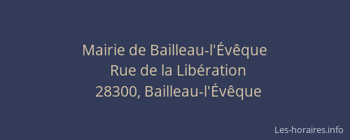 Mairie de Bailleau-l'&Eacute;v&ecirc;que