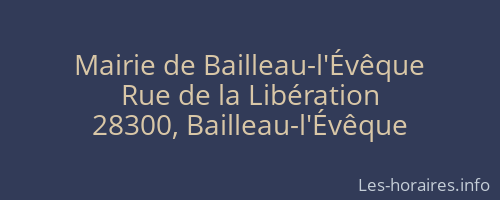 Mairie de Bailleau-l'Évêque