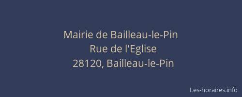 Mairie de Bailleau-le-Pin