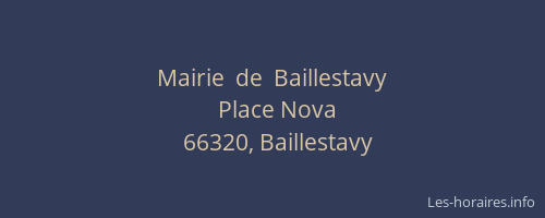 Mairie  de  Baillestavy