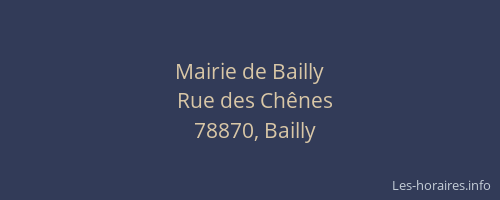 Mairie de Bailly