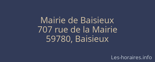 Mairie de Baisieux