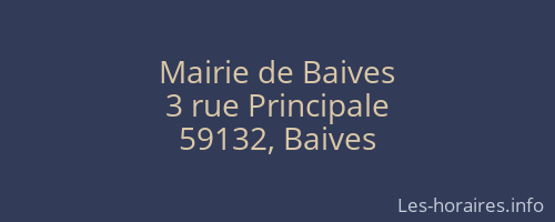 Mairie de Baives