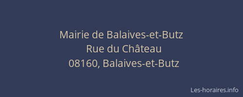 Mairie de Balaives-et-Butz
