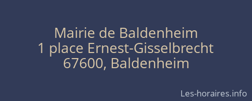 Mairie de Baldenheim