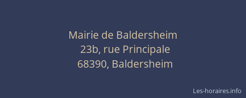 Mairie de Baldersheim