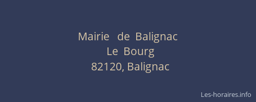 Mairie   de  Balignac