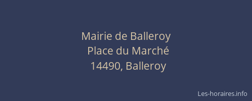 Mairie de Balleroy