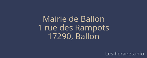 Mairie de Ballon