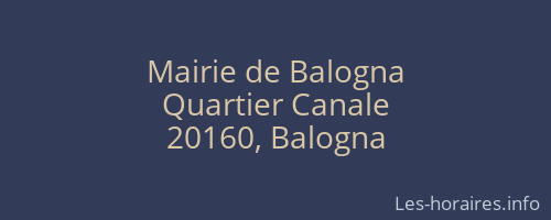 Mairie de Balogna
