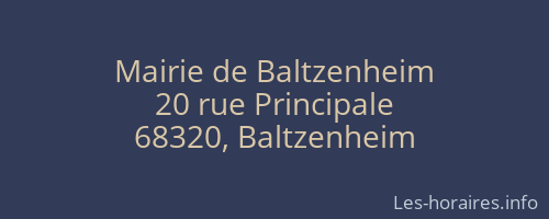 Mairie de Baltzenheim
