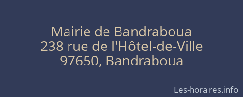 Mairie de Bandraboua