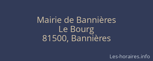 Mairie de Bannières