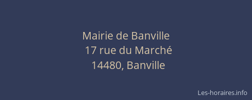 Mairie de Banville