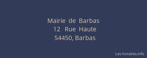 Mairie  de  Barbas
