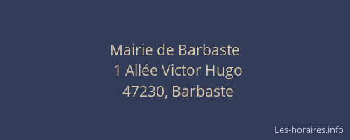 Mairie de Barbaste