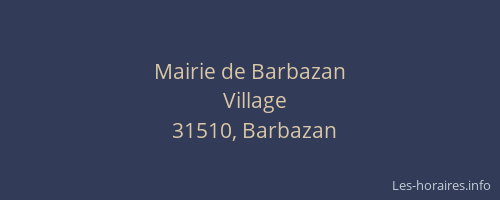 Mairie de Barbazan