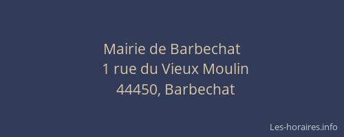 Mairie de Barbechat