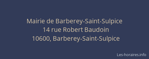 Mairie de Barberey-Saint-Sulpice