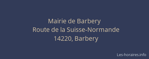 Mairie de Barbery