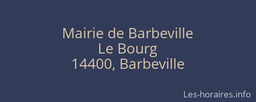 Mairie de Barbeville