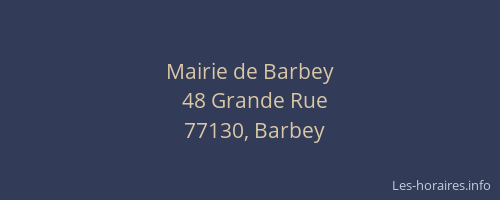 Mairie de Barbey