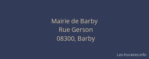 Mairie de Barby