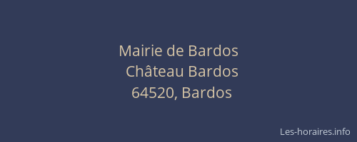 Mairie de Bardos