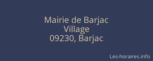 Mairie de Barjac