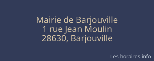 Mairie de Barjouville