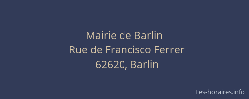 Mairie de Barlin