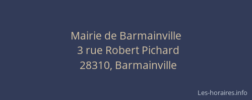 Mairie de Barmainville