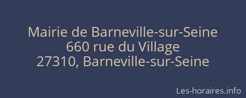 Mairie de Barneville-sur-Seine