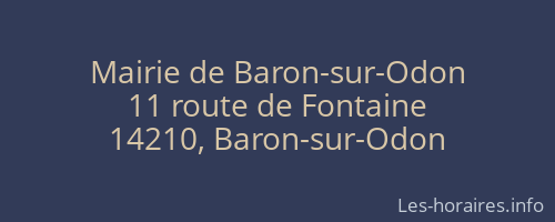 Mairie de Baron-sur-Odon