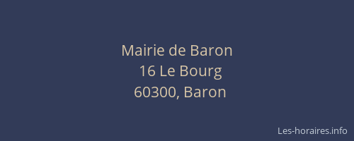 Mairie de Baron