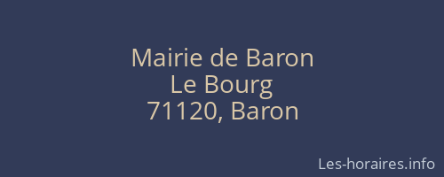 Mairie de Baron