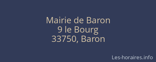 Mairie de Baron