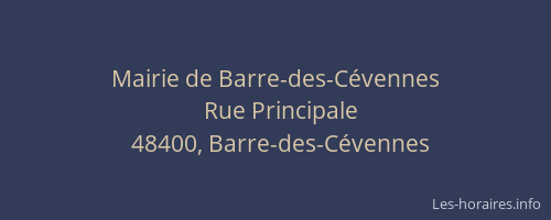 Mairie de Barre-des-Cévennes