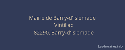Mairie de Barry-d'Islemade