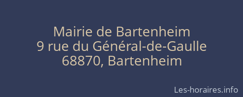 Mairie de Bartenheim