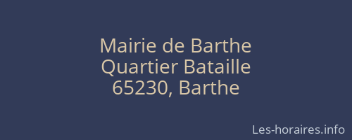 Mairie de Barthe