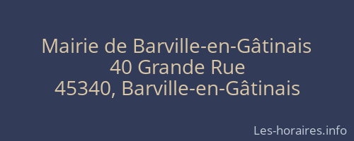 Mairie de Barville-en-Gâtinais